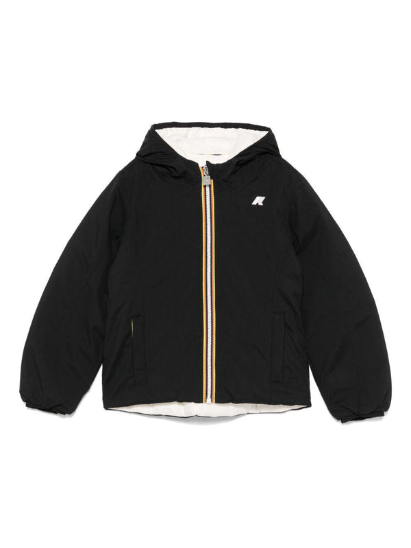 Giubbino imbottito per bambini K-Way Kids nero con design imbottito