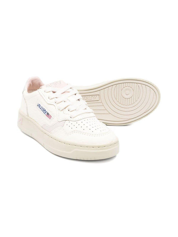 Sneakers per bambini Autry Kids bianco con dettagli traforati