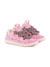 Sneakers per bambina Lanvin Enfant rosa con lacci oversize a zigzag