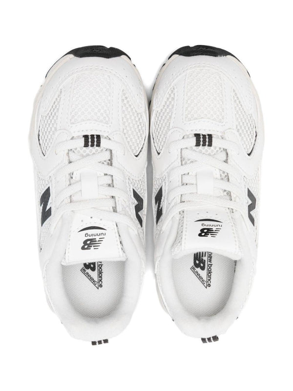 Sneakers 530 per bambino New Balance Kids bianche con pannelli in rete