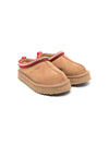 Slippers per bambina UGG Kids Tazz beige con cuciture decorative