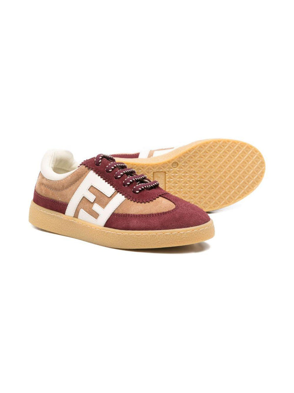 Sneakers per bambino Fendi Kids multicolore con chiusura lacci
