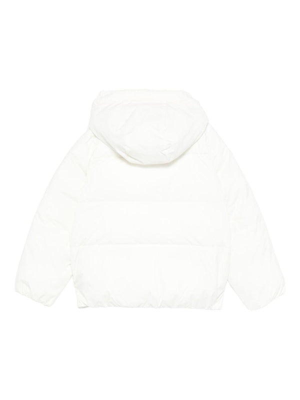 Giubbino per bambino K-Way Kids bianco con design trapuntato