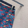 LV 25 Cherry Denim SkirtBlue Cotton
