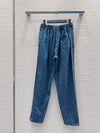 LV 25 Both Muscular Soft Denim Pants Blue Cotton