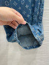 LV 25 Both Muscular Soft Denim Pants Blue Cotton
