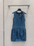 LV 25 Both Muscular Soft Denim Vest Dress Blue Cotton