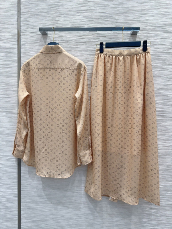 LV 25 Full Of Small Details Set Light Brown Poliester