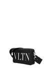 Shoulder Bags vltn Leather Black White
