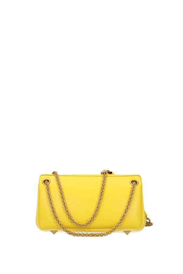 Shoulder Bags loco Suede Lemon Yellow