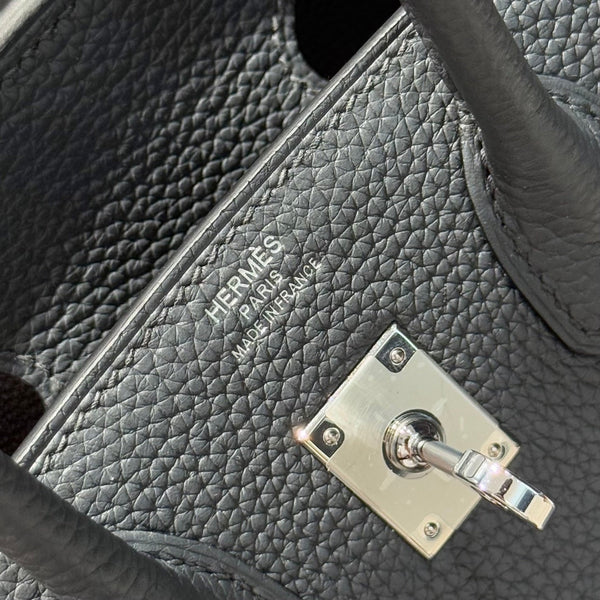 Hermes Birkin Slate Grey Silver Buckle Calfskin 255632