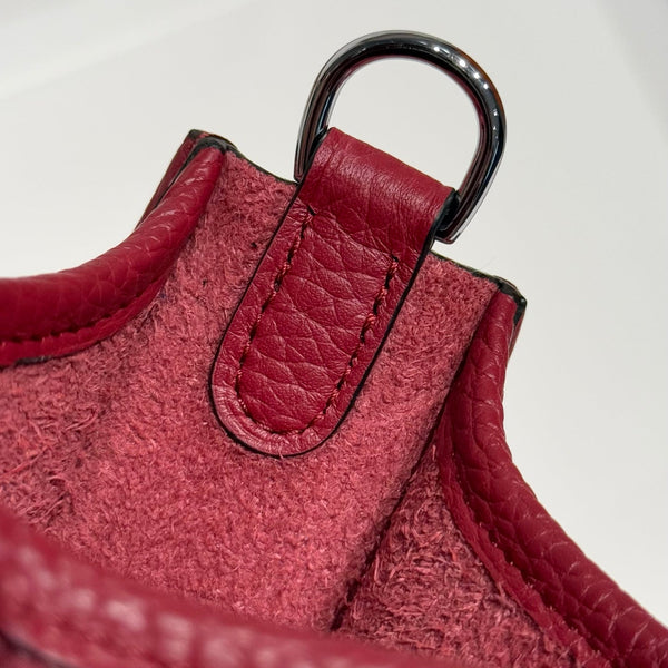 Hermes Evelyn 18 Bag Ruby Red Epsom Leather 255529