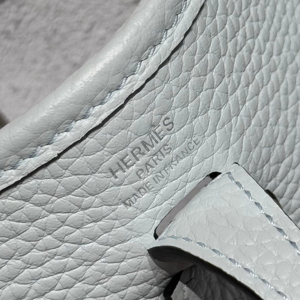 Hermes Evelyn 18 Bag Misty Blue Epsom Leather 255528