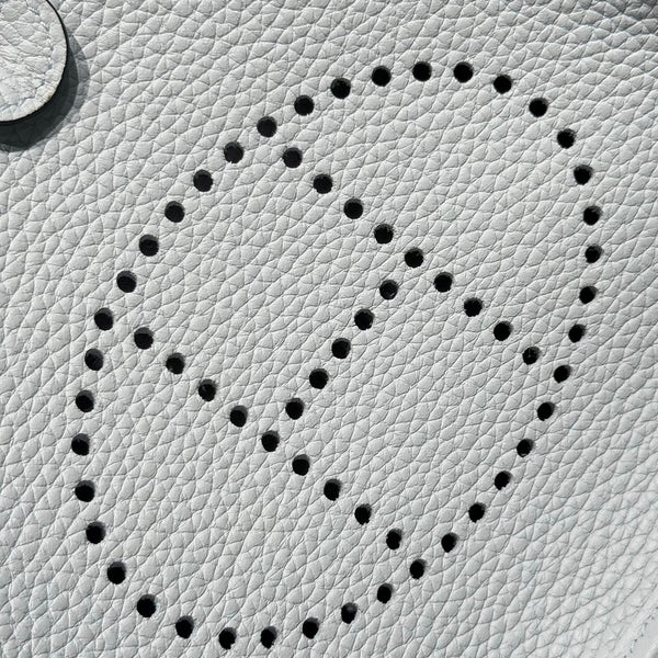 Hermes Evelyn 18 Bag Misty Blue Epsom Leather 255528