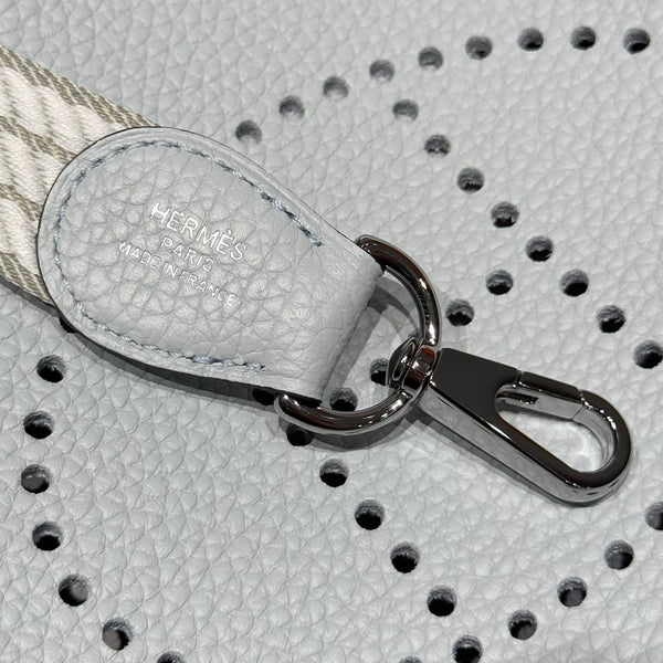 Hermes Evelyn 18 Bag Misty Blue Epsom Leather 255528