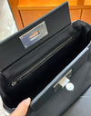 Hermes 21 Bag Black with Silver Buckle Calfskin 250278