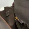 Hermes Kelly Bag Ebony Gold Epsom Leather