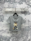 LV 25 RobotOn The Chest T-Shirt Grey Cotton