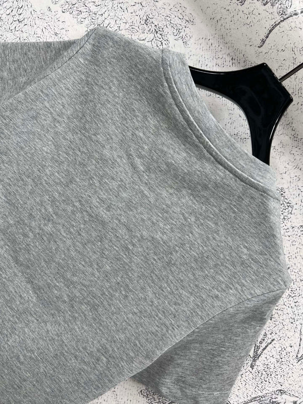 LV 25 RobotOn The Chest T-Shirt Grey Cotton
