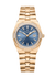 Overseas 33mm Pink Gold Diamond Bezel Quartz Watch