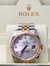Rolex Datejust 36, MOP dial, Two tone