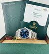Rolex Datejust, Blue Dial, with box and papers