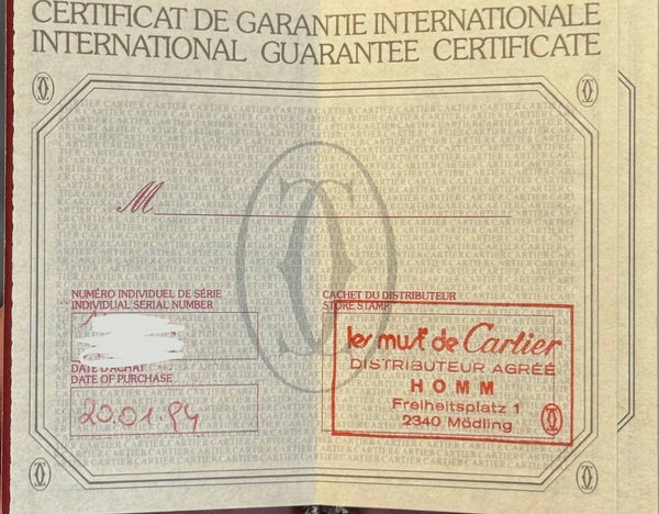 Cartier Santos de Cartier, vintage, with box and papers