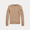 CABLE-KNIT WOOL-CASHMERE SWEATER
