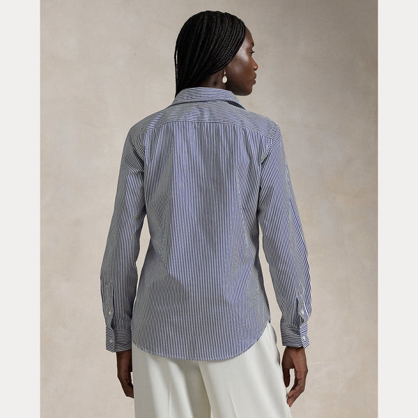 SLIM FIT STRIPED COTTON SHIRT