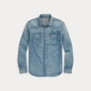 SLUB DENIM WESTERN SHIRT