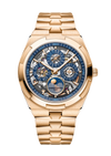 Overseas Perpetual Calendar Ultra-Thin Skeleton 41.5mm Pink Gold Automatic Watch