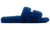 Balenciaga logo-embroidered slides "Blue" 