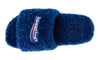 Balenciaga logo-embroidered slides "Blue" 