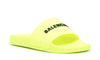 Balenciaga Logo-Print Rubber Slides 