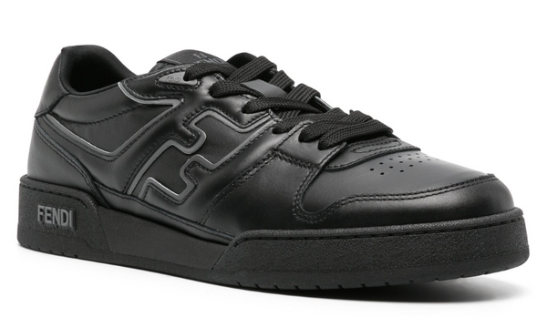 Fendi Match leather sneakers "Black / Grey" 