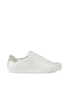 Sneakers with perforated logo