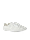 Sneakers with perforated logo