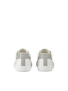Sneakers with perforated logo