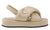 Prada triangle-logo padded sandals "Beige" 