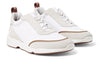 LORO PIANA Modular Walk Aqua Light Leather-trimmed Shell And Suede Sneakers In White