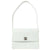 CHANEL 1998 Flap Shoulder Bag Small White Calfskin 