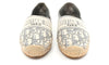 CHRISTIAN DIOR Oblique Embroidered Granville 15mm Espadrilles 37 Grey Stone