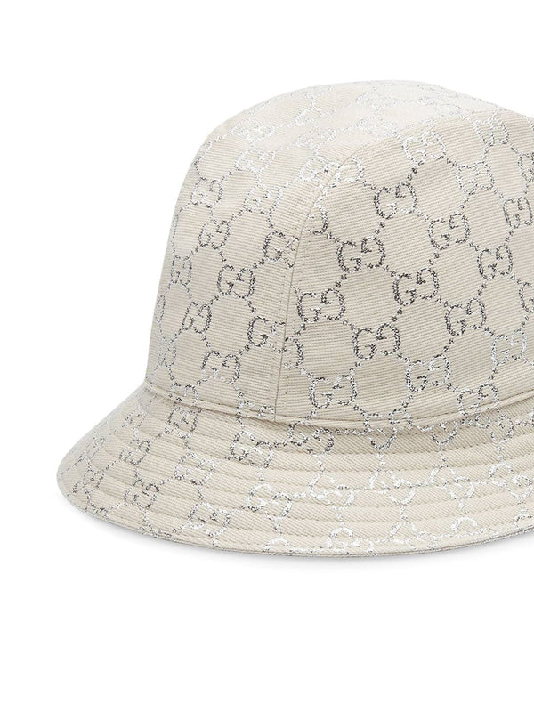 Bucket hat with jacquard logo