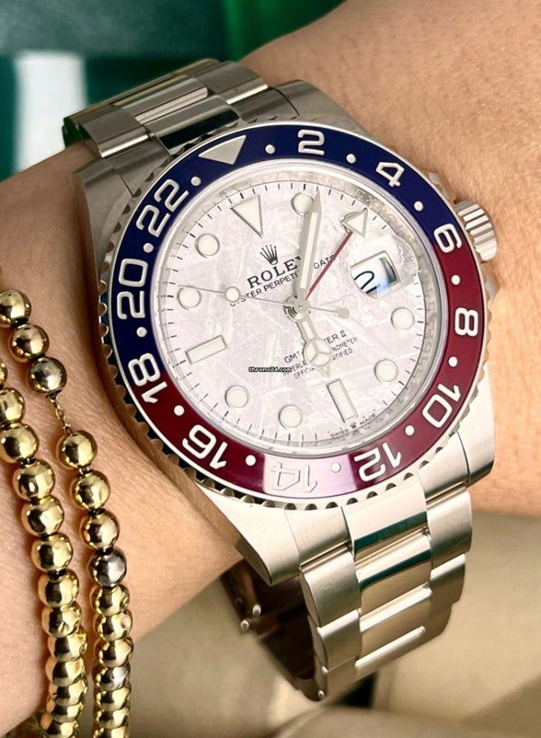 GMT-Master II Meteorite Dial 18K White Gold Full Set Mint