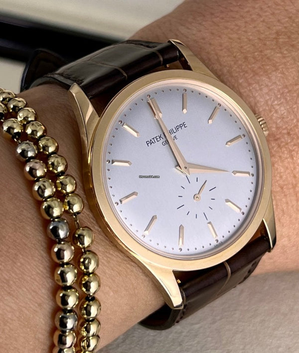 Calatrava Manual Winding 18K Rose Gold Full Set Unpolished