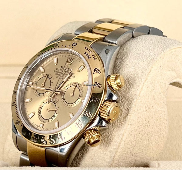 Steel & Gold 18K Yellow Gold Box and Papers