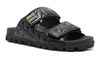 Miu Miu Matelassé Nappa Leather Slides "Black" 