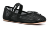 Miu Miu mesh-design ballet flats "Black" 
