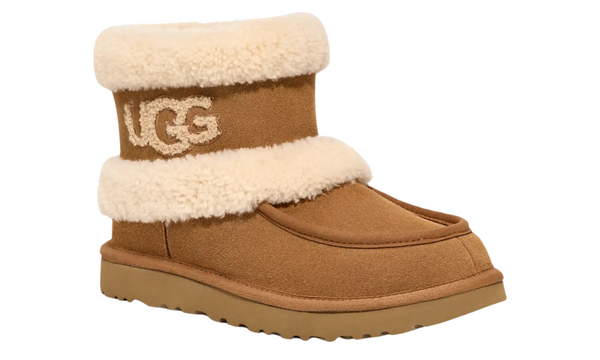 UGG Ultra Mini Fluff Boots "Camel Brown/Cream White" 
