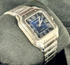 Santos De Cartier Blue Dial Box & Card Only